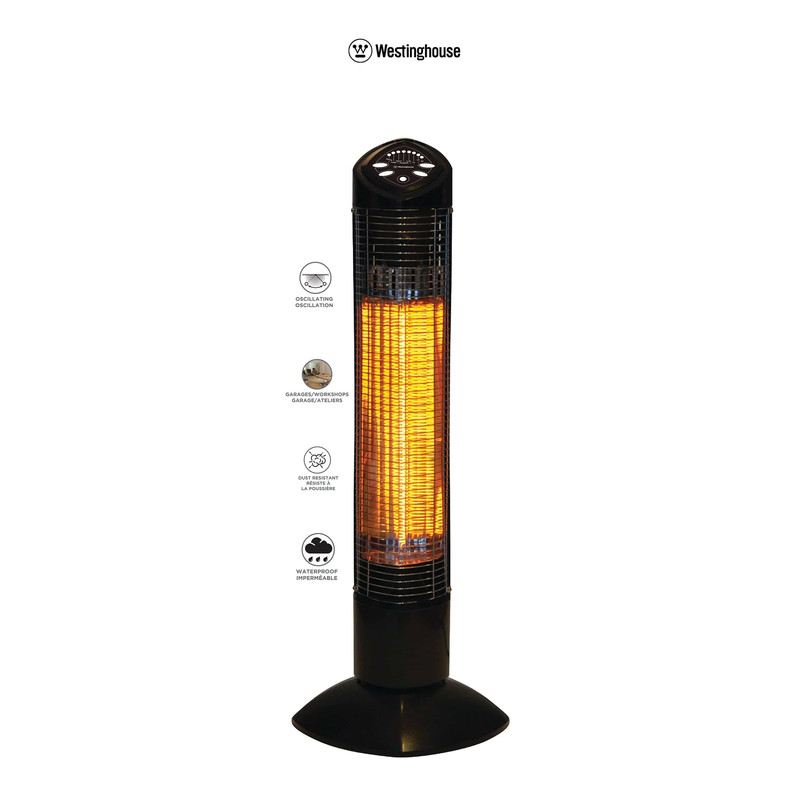 Westinghouse Infrared Electric Outdoor Heater - Freestanding  Oscillating With Remote